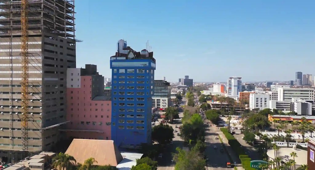 Transgender Surgery in Tijuana, Mexico — Align Your Body & Identity 11 Aerial view of the modern Zona Rio in Tijuana, showing the medical and financial district, a safe environment for transgender medical tourism.