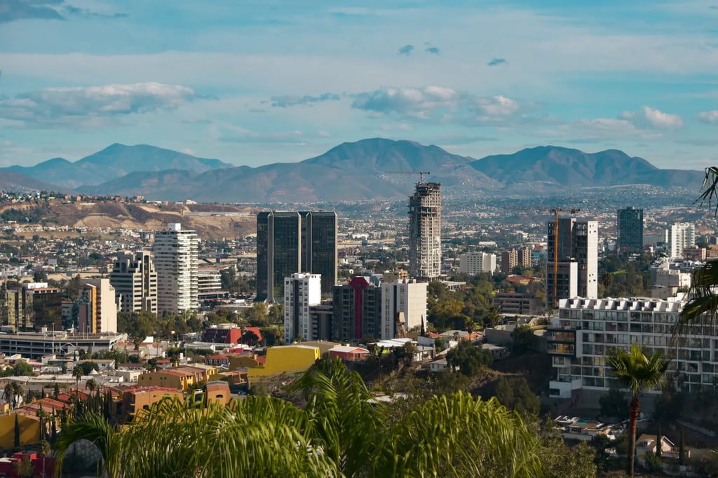 Is Tijuana Safe to Travel for Medical Tourism in Mexico? 3 Panoramic view of the modern Tijuana skyline and business district, a hub for gastric sleeve surgery in Tijuana and bariatric surgery.