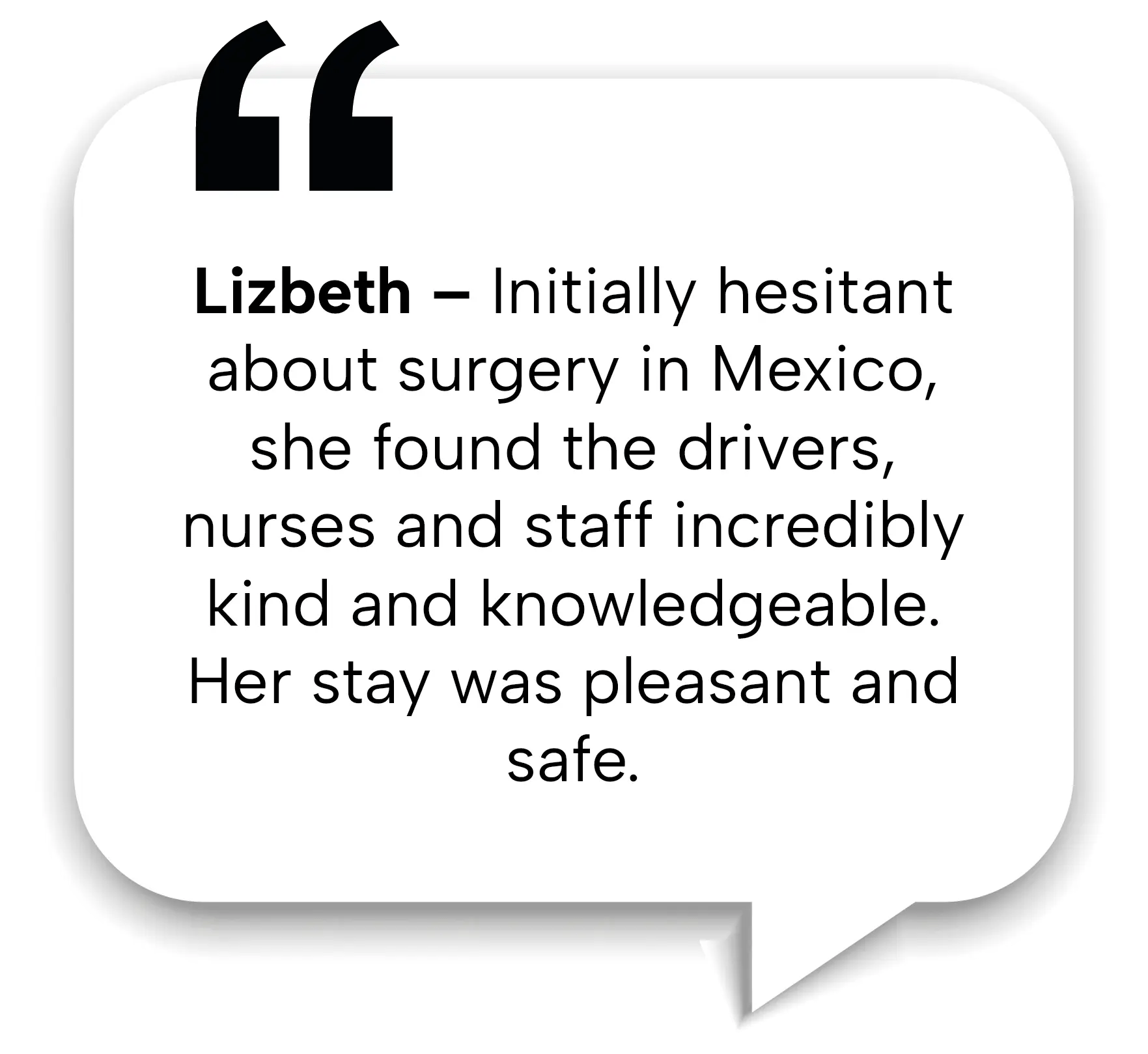 Lizbeth's testimonial about her safe and pleasant stay for abdominoplasty in Tijuana.