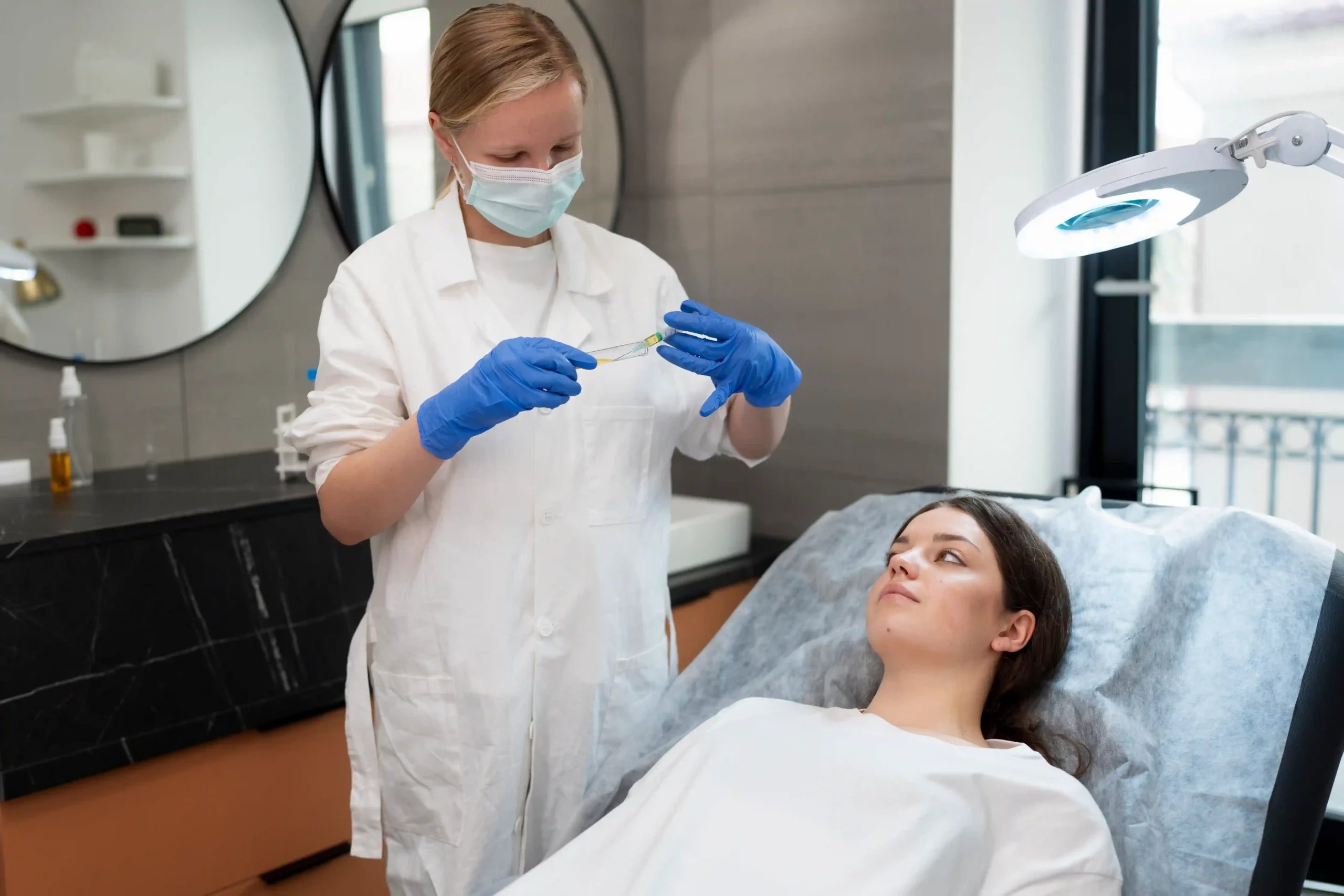 Stem Cell Therapy in Tijuana, Mexico 11 Patient consulting with a stem cell therapy specialist in Tijuana, Mexico, during a regenerative medicine procedure.
