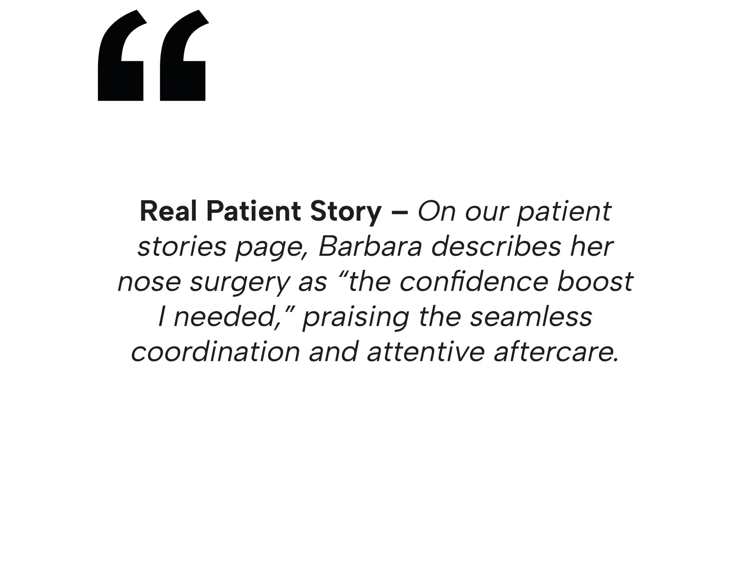 Patient story from Barbara about her all-inclusive rhinoplasty packages and attentive aftercare in Mexico.