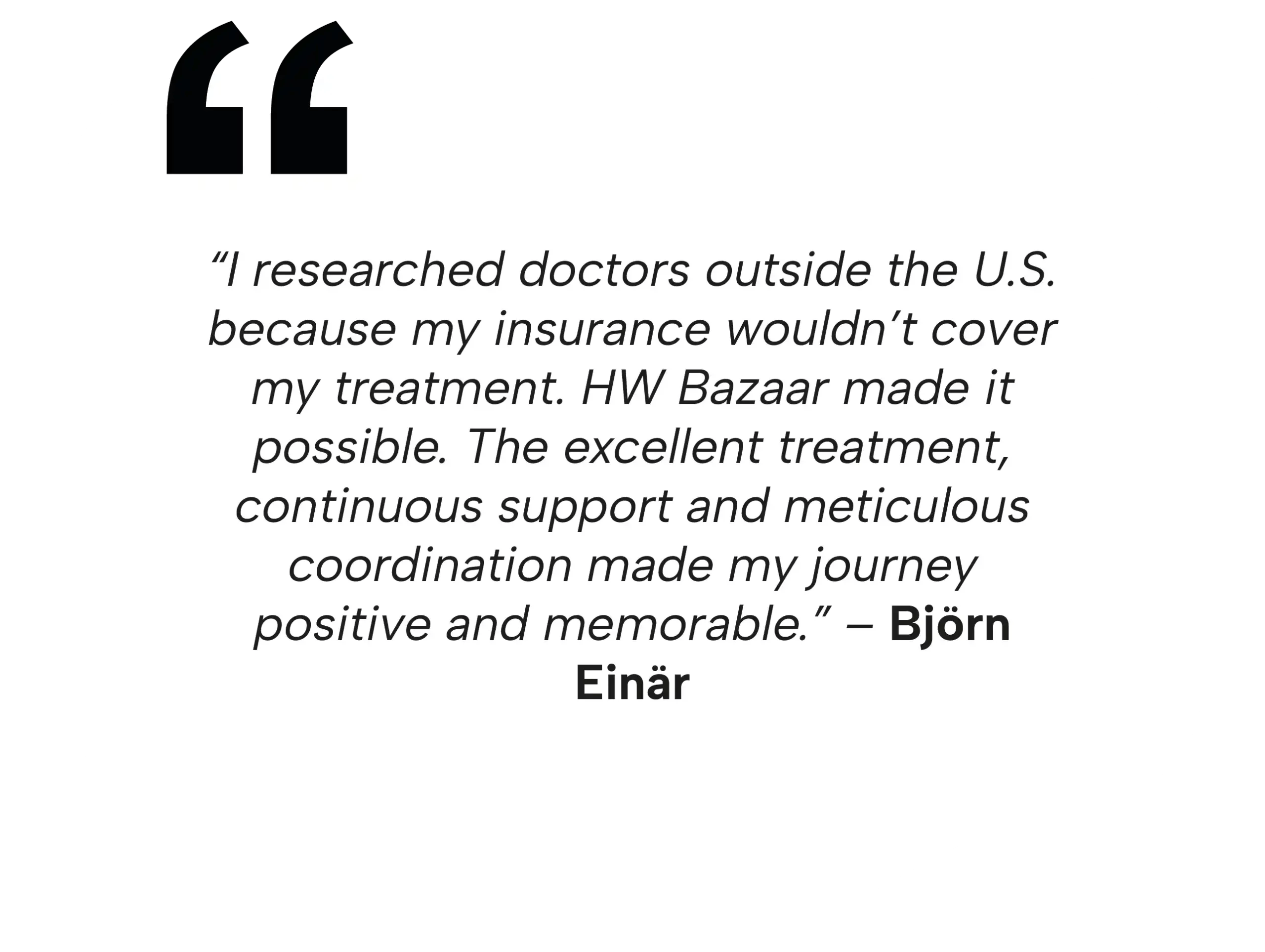 Björn Einär review of affordable stem cell therapy in Mexico after U.S. insurance coverage issues.