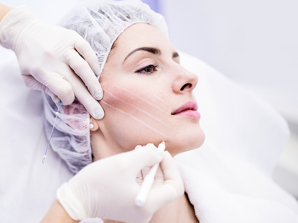 Facial rejuvenation in Tijuana, Mexico, with non-surgical treatments for a youthful appearance.