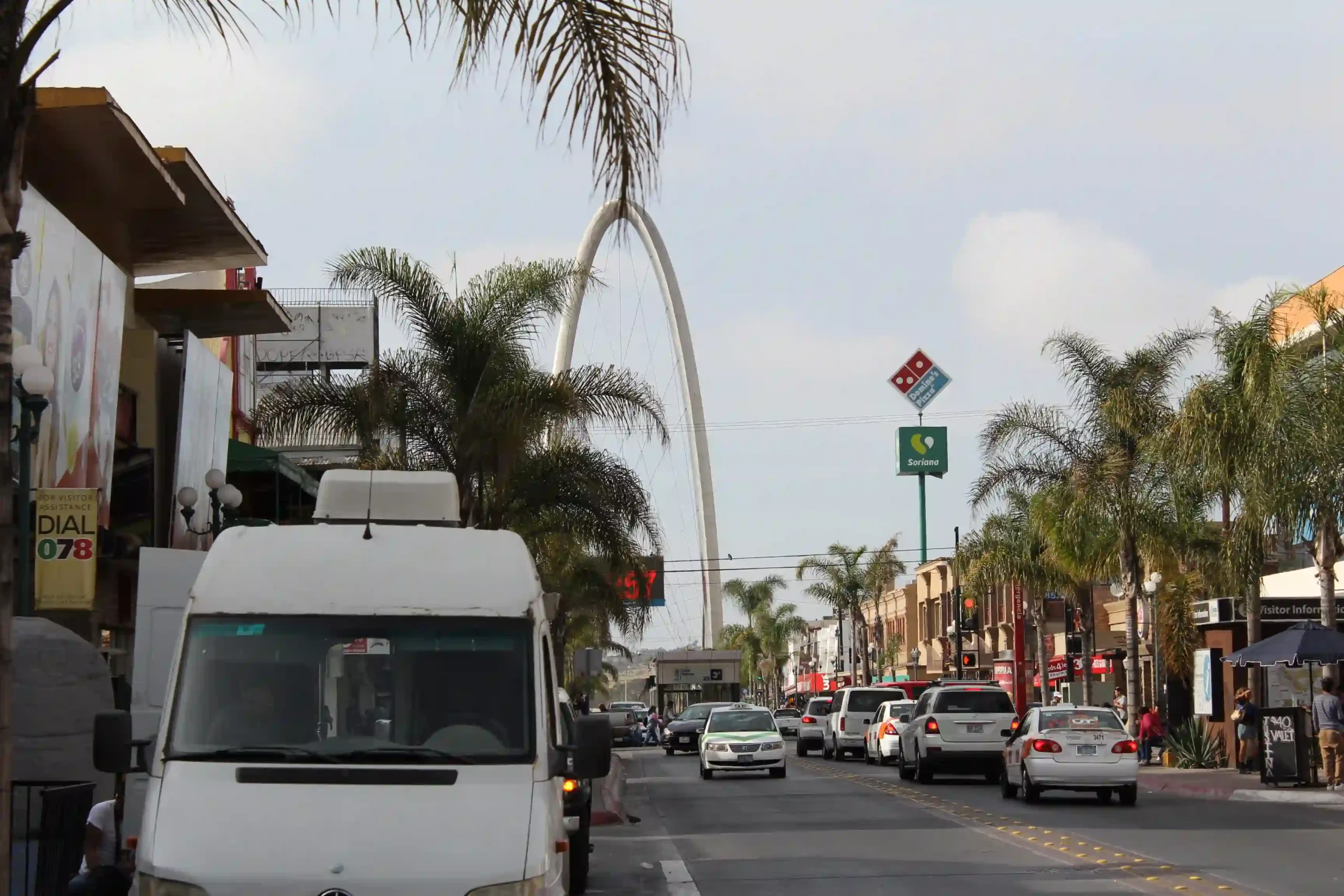 Gastric Sleeve Surgery in Tijuana, Mexico 11 View of the iconic Tijuana Arch and downtown streets, welcoming international patients for gastric sleeve surgery in Tijuana and bariatric surgery.