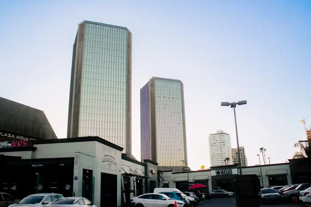 Brazilian Butt Lift in Tijuana, Mexico 11 View of the iconic Grand Hotel towers in Tijuana's safe business district, a top accommodation choice for international patients undergoing Brazilian Butt Lift in Tijuana.
