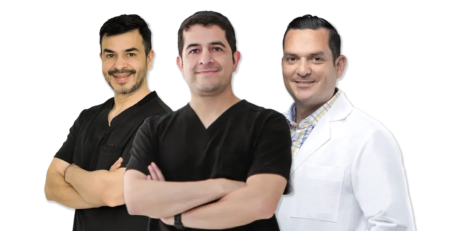 Liposuction in Tijuana, Mexico 19 Team of board-certified surgeons in Tijuana featuring Dr. Marco Rodas, Dr. Ismael Gonzalez, and Dr. Javier Nares, specialists in plastic and bariatric surgery.
