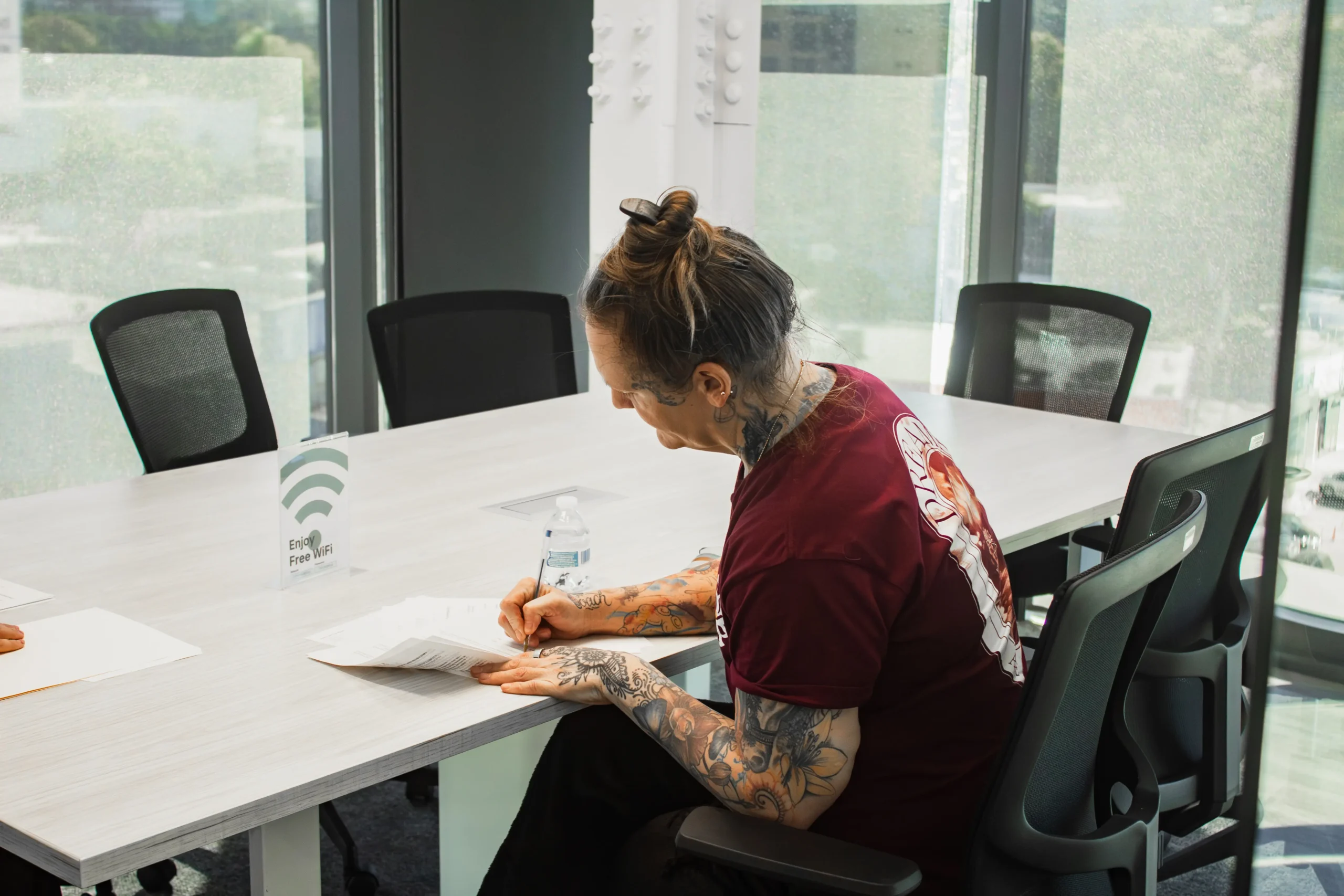 Tummy Tuck in Tijuana, Mexico 15 A patient completing the medical tourism approval process and final paperwork for surgery in Mexico at a professional office.