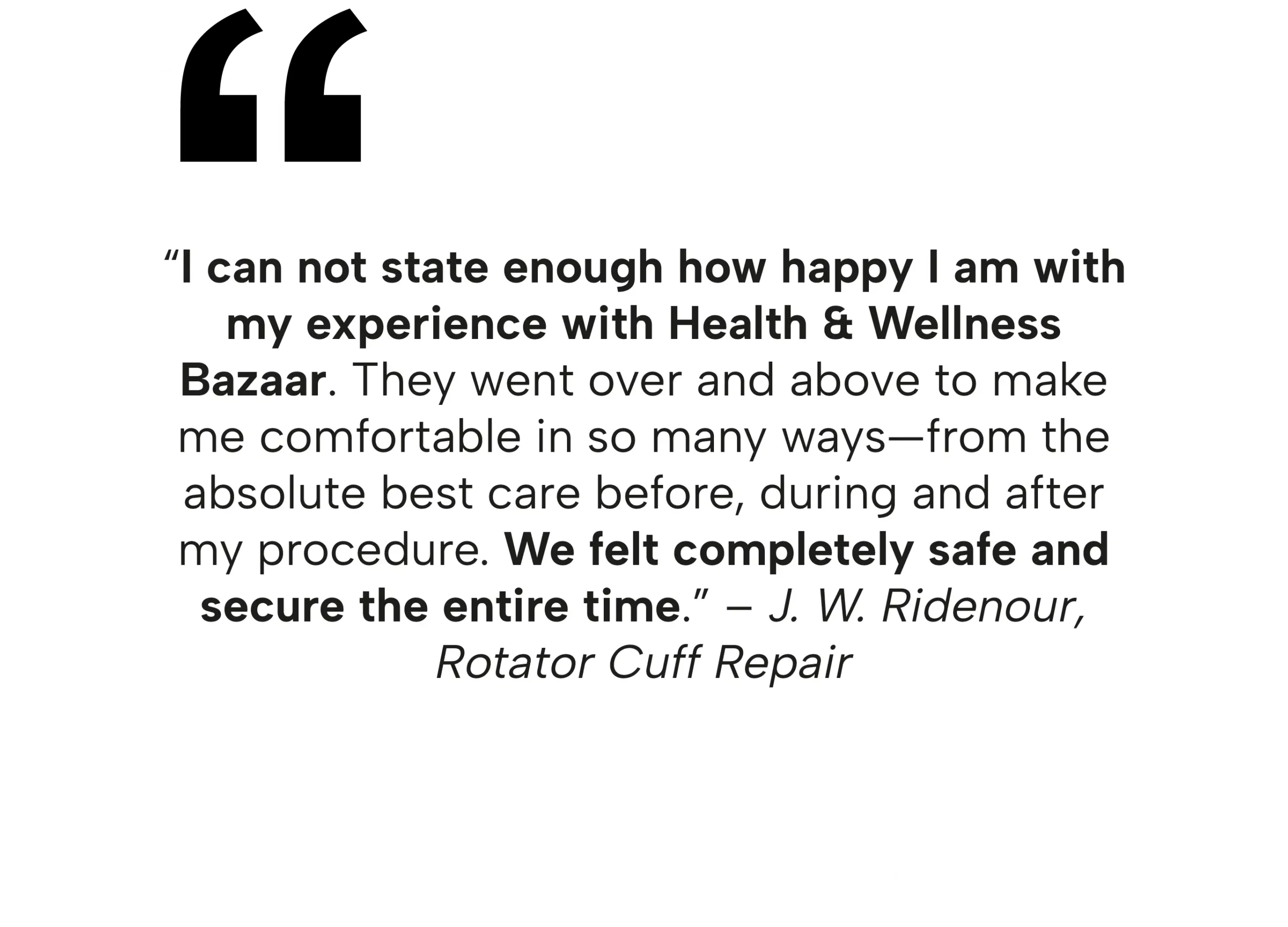 Rotator Cuff Repair in Tijuana, Mexico 15 Positive patient testimonial for rotator cuff repair surgery in Tijuana with Health & Wellness Bazaar.