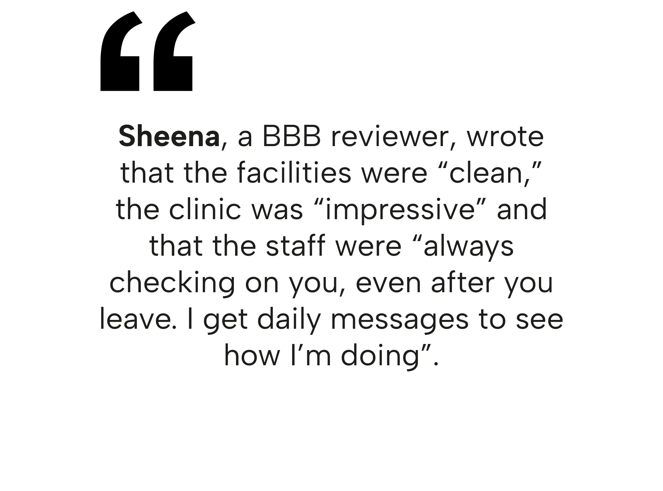 Sheena's review of the clean facilities and impressive staff at our Tijuana clinic.