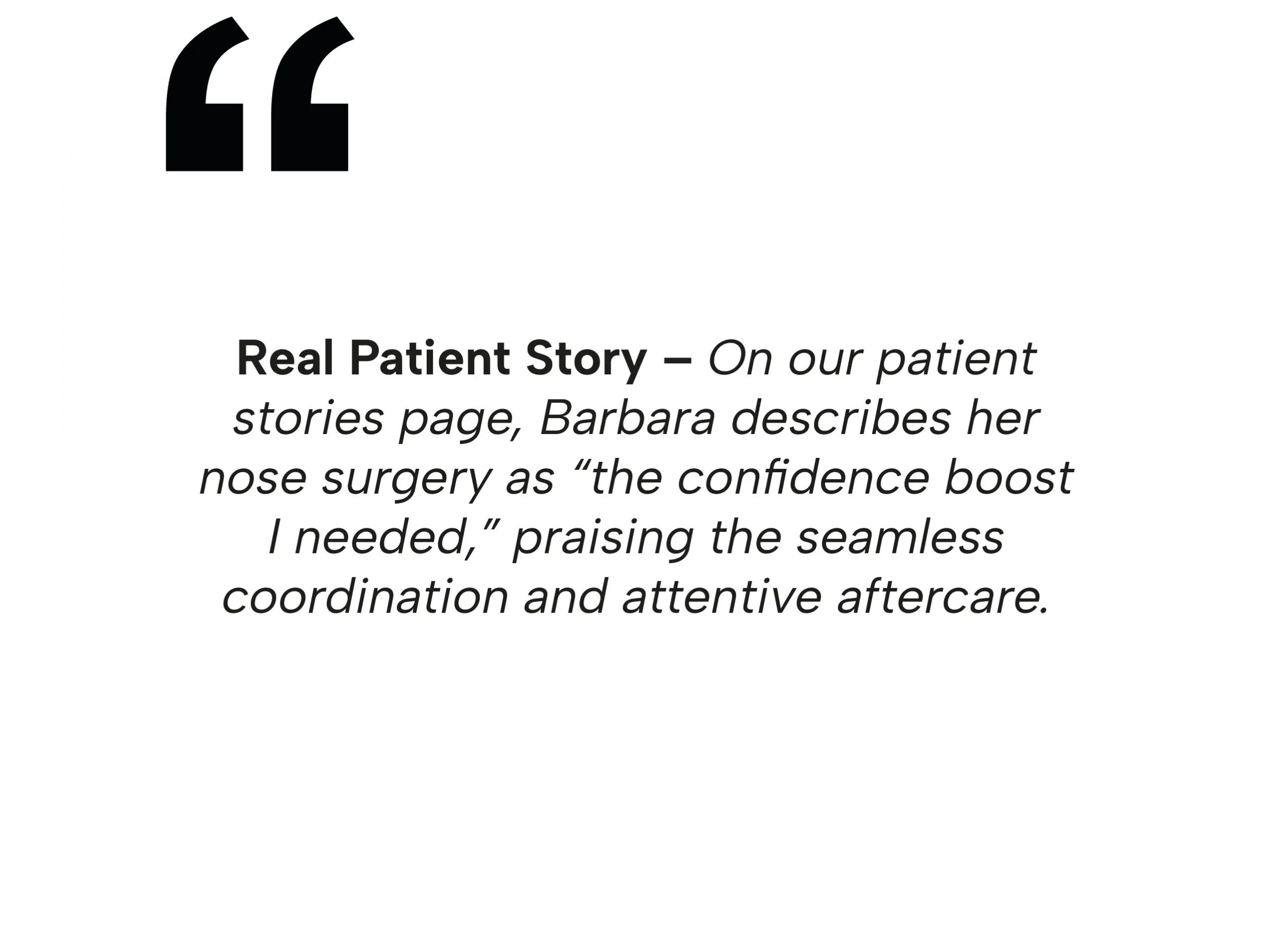 Patient story from Barbara about her all-inclusive rhinoplasty packages and attentive aftercare in Mexico.